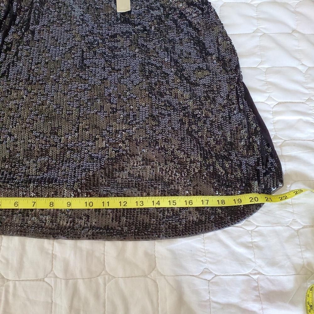J. Crew Black Sequin Cami Top - Picture 5 of 11
